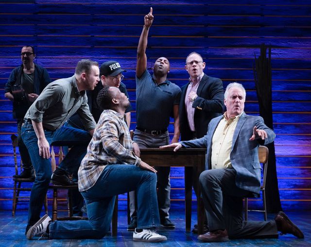 Clive Carter (right) in 'Come From Away'