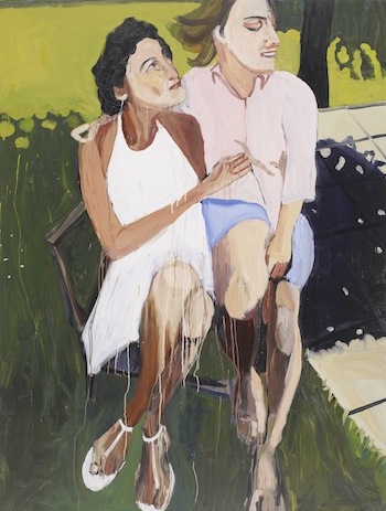 Chantal Joffe, Anne Sexton with Joy, 2008; courtesty the artist and Victoria Miro