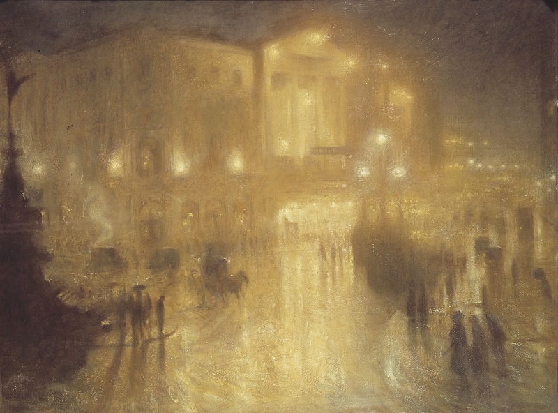Arthur Hacker, A Wet Night at Piccadily Circus, 1910, Royal Academy of Arts