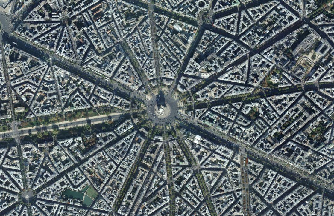 Haussmanian Paris - aerial view