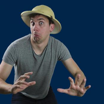 Mat Ewins has devised a daft, gag-filled multimedia show