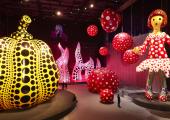 Installation view of ‘You, Me and the Balloons’ by Yayoi Kusama at Aviva Studios