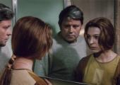 With the sound of the ANS synthesiser adding to the tension, Dr. Kris Kelvin (played by Donatas Banionis) encounters what may or may not be his wife Hari (Natalya Bondarchuk) in Tarkovsky’s ‘Solaris’