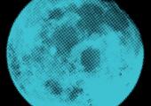 R.E.M.'s 2003 take on the blue moon, as seen on the sleeve of 'In Time'