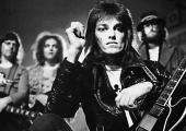 Bill Nelson takes the lead in the 'Axe Victim'-era Be-Bop Deluxe. Left to right: Ian Parkin, Robert Bryan, Nelson, Nicholas Chatterton-Dew