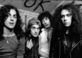 What a bunch of sweeties. Pink Fairies backstage at London’s Marquee