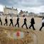 Brass on Elie Beach, part of the al fresco Festivallaround accompanying the site-specific 'De Profundis'