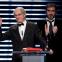 Ken Loach accepts the EFA's Lifetime Achievement Award from one of his own characters Ken Loach accepts the EFA's Lifetime Achievement Award from one of his own characters