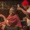 Close shave: David Webber and Fisayo Akinade in ‘Barber Shop Chronicles’.