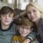 Playing happy families: Jaeden Lieberher, Jacob Tremblay and Naomi Watts