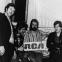 Ducks Deluxe on signing with RCA Records in 1973. Left to right: Martin Belmont, Tim Roper, Sean Tyla, Nick Garvey