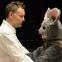 Man and mouse: Rufus Wright and Elinor Lawless (the mouse)
