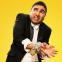 Nick Mohammed performs conjuring tricks for real as Mr Swallow channelling Houdini