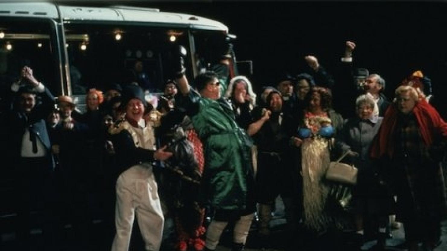 Not going gentle: the Catholic OAPs (James Ellis, centre) claim a moral victory in 'No Surrender'