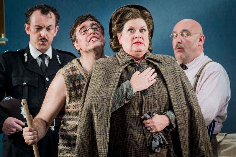 (L-R) John Molly, Bradley Smith, Yvonne Howard & Jeffrey Lloyd-Roberts in Albert Herring - photo by Robert Workman