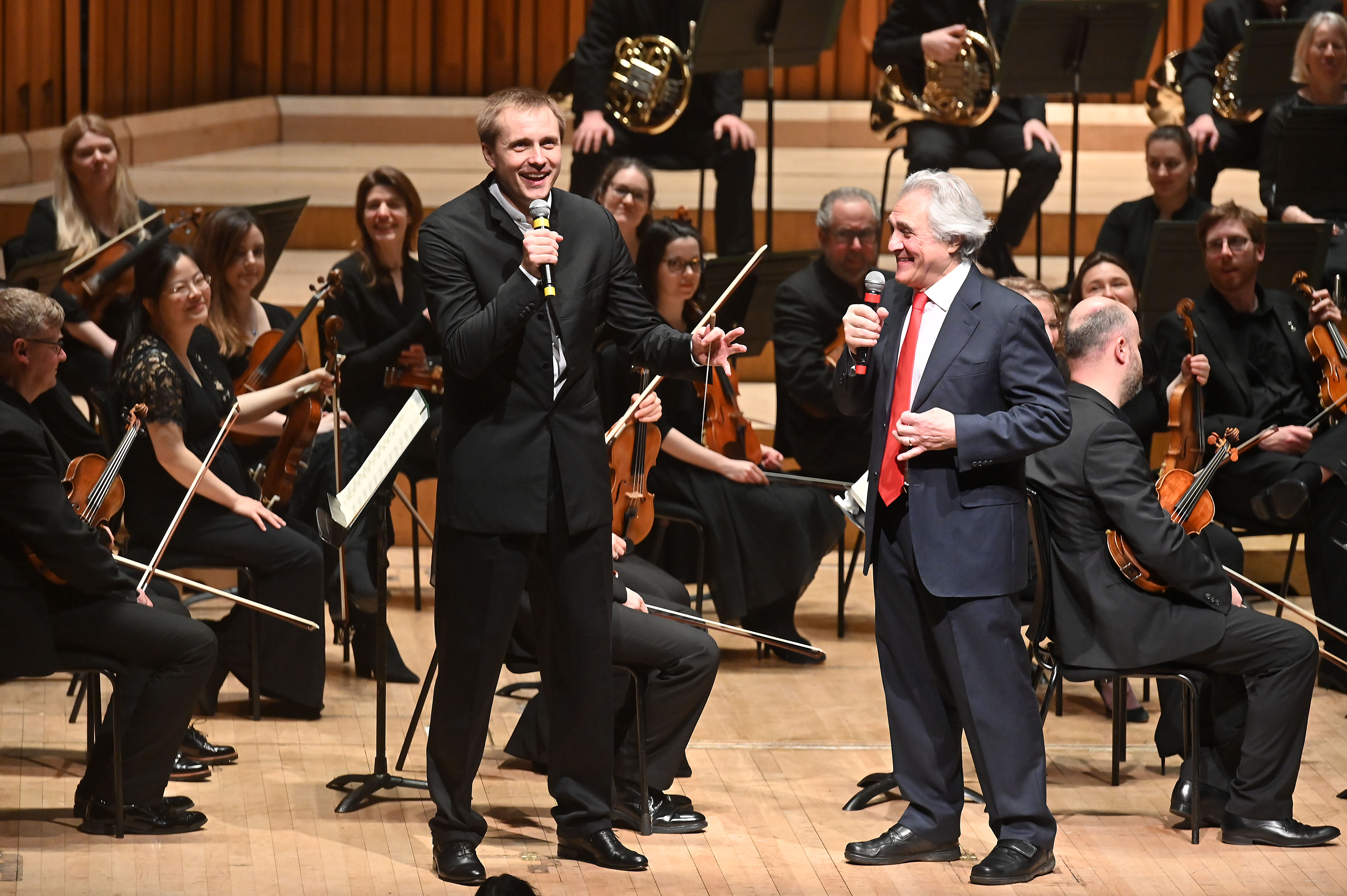 Vasily Petrenko and John Suchet at the Barbican's Beethoven Weekender