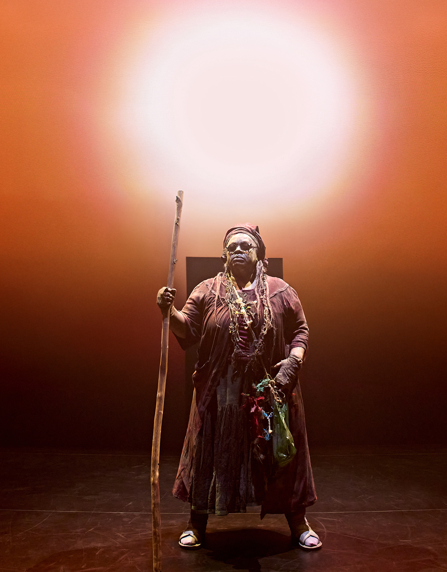 Cecilla Noble as Tiresias in Oedipus at the Old Vic