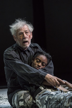 Ian McKellen as King Lear and Anita-JoyUwajeh as Cordelia