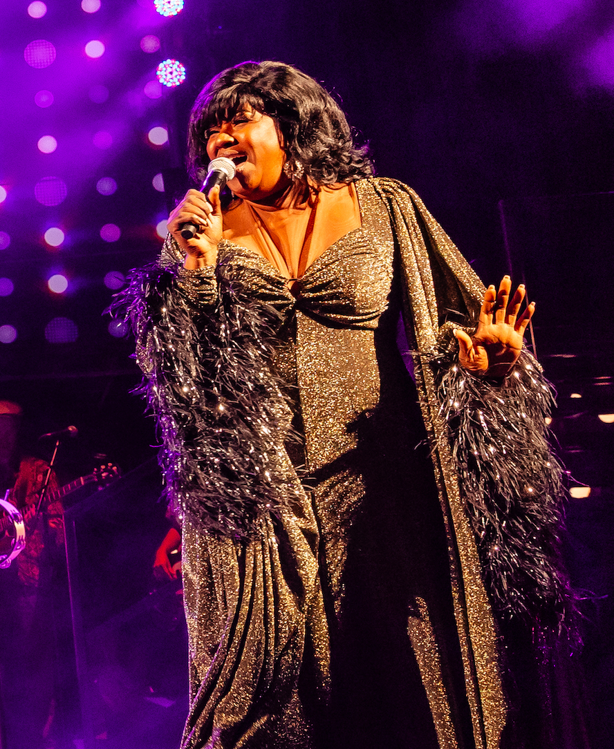 Kalisha Amaris as Aretha Franklin in A Night with Janis Joplin