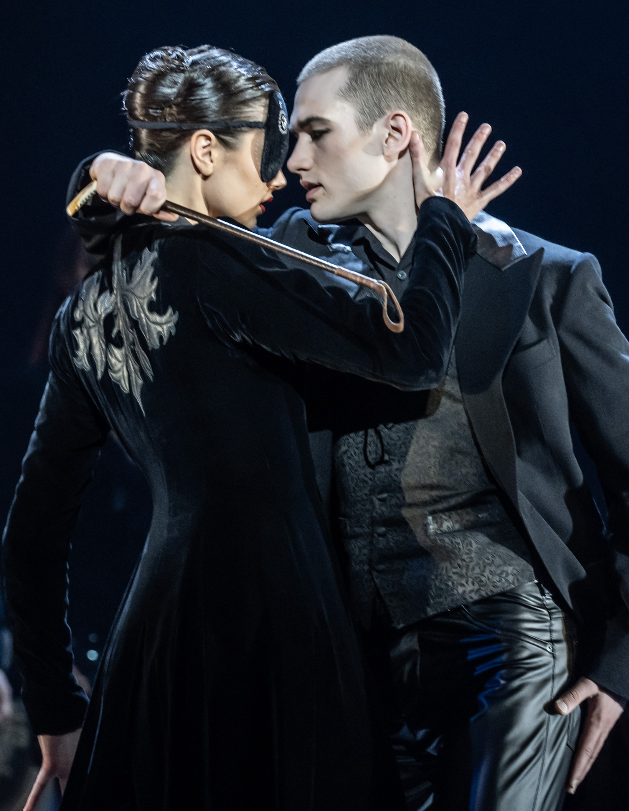 Molly Shaw-Downie as the Hungarian Princess, Jackson Fisch as The Stranger in Swan Lake