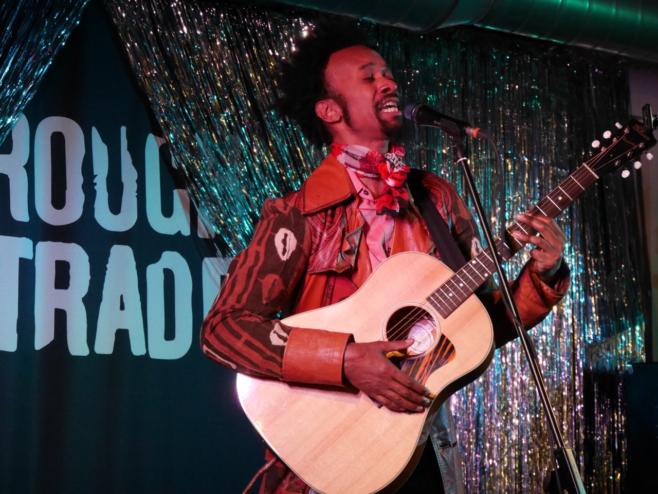 Fantastic Negrito singing at Rough Trade East