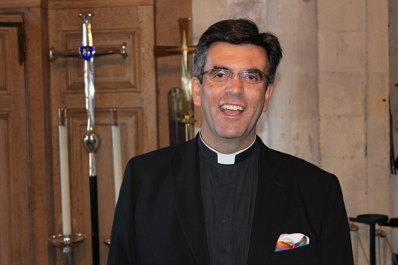 Priest or Jedi? Canon Nick Papadopulos, Photo: David Waters © BBC 2014