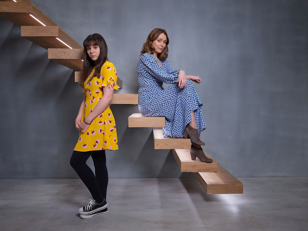 Isabella Pappas (L) and Keeley Hawes in 'Finding Alice' (ITV)
