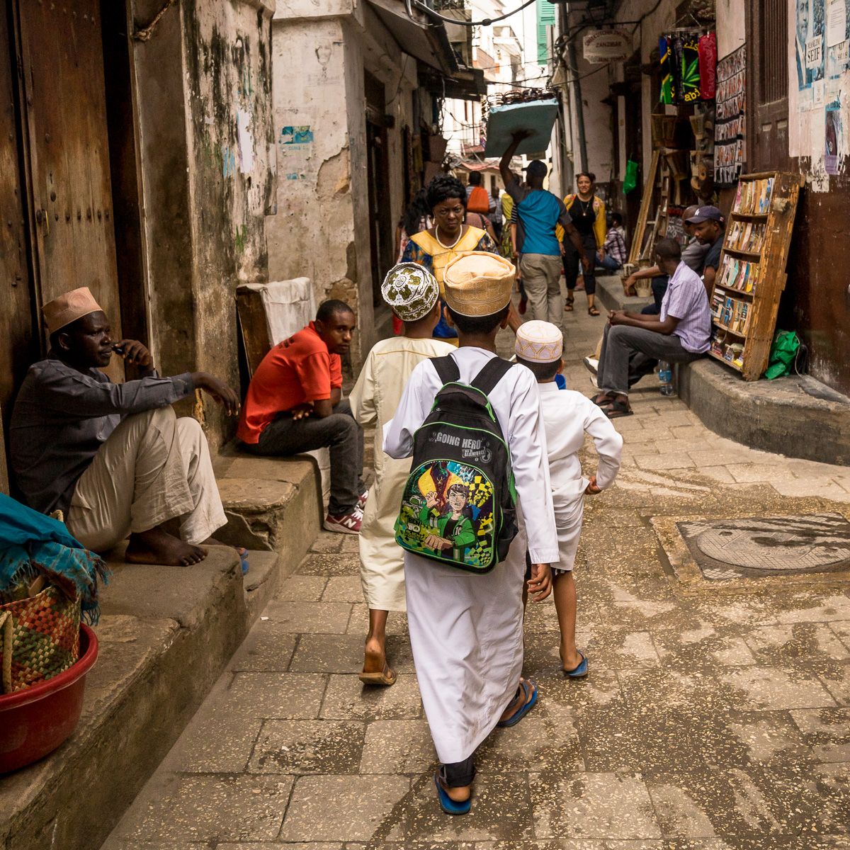 School kids in Stone Town  © Andy Morgan