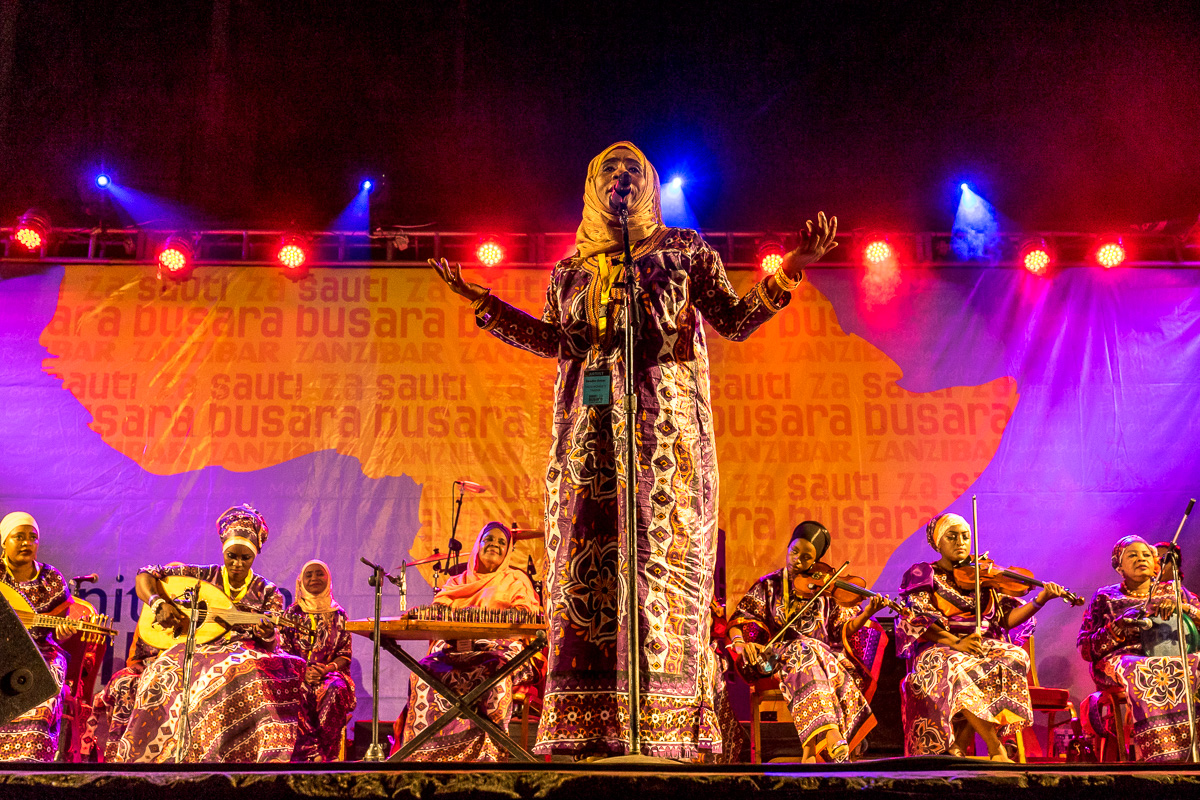 Tausi Women's Taarab Orchestra.  © Andy Morgan