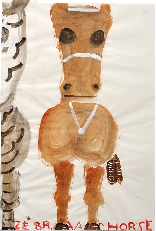 Zebra Horse, 2009, Rose Wylie