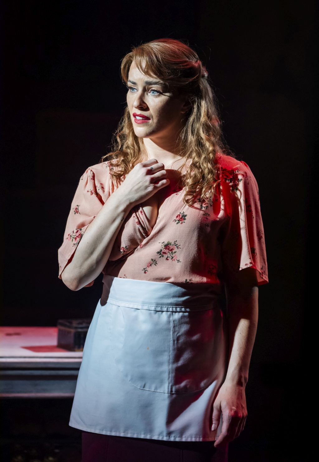 Lucie Jones as Genevieve, the baker's wife, at the Menier Chocolate Factory