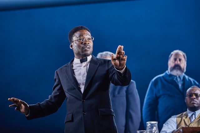 Fisayo Akinade as Reverend John Hale in The Crucible