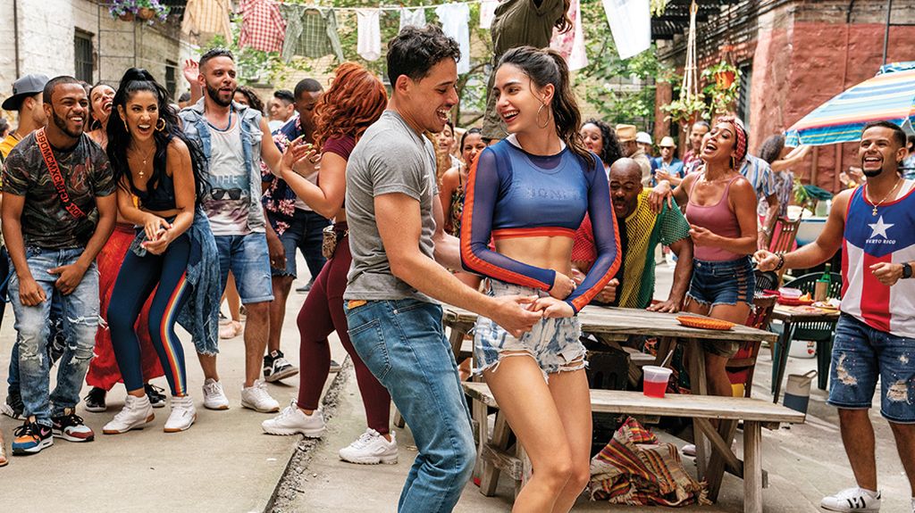 Anthony Ramos and Melissa Barrera in 'In the Heights'
