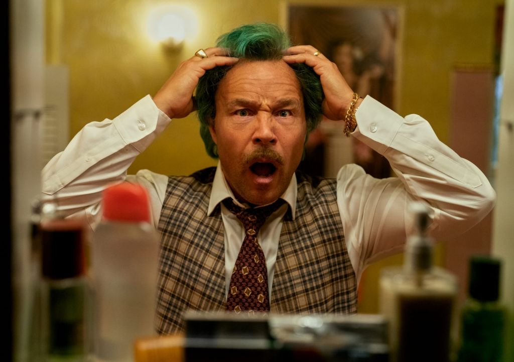 Stephen Graham as Mr Wormwood onscreen in 'Matilda'