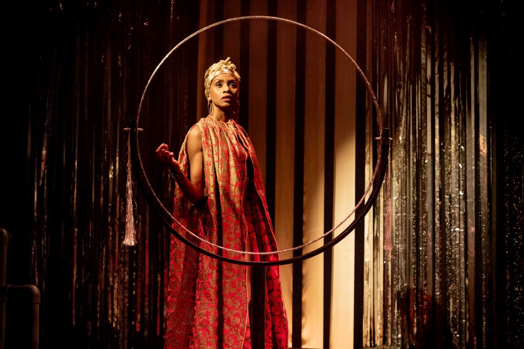 Velile Shabalalal in 'Sappho' at Southwark Playhouse