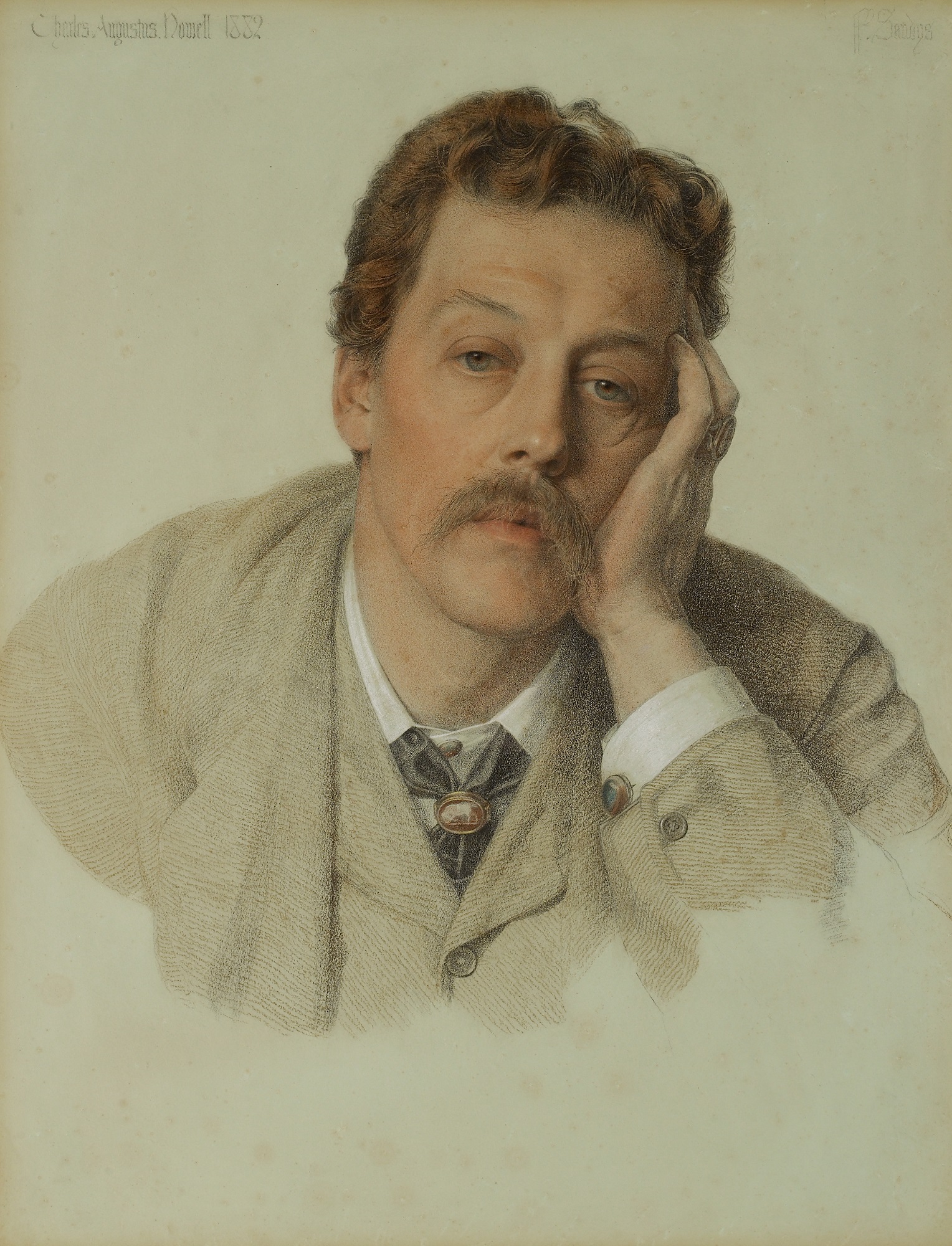 Frederick Sandys, 'Charles Augustus Howell, 1882 (c) Ashmolean Museum, Oxford