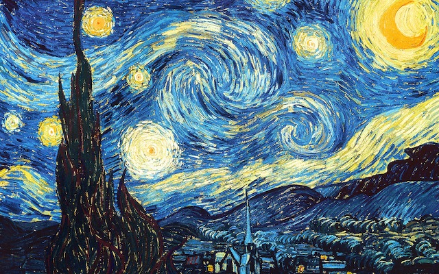 Van Gogh, The Starry Night, 1889, Museum of Modern Art, New York