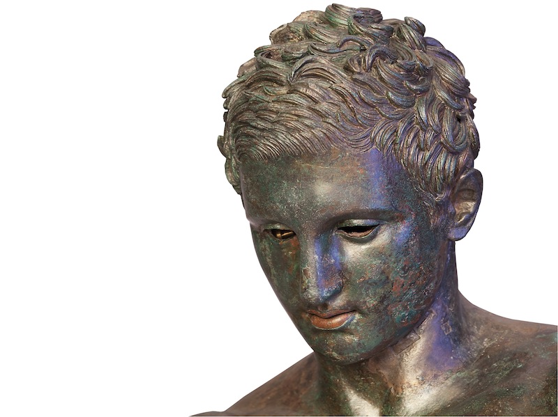 Bronze statue of an Apoxyomenos, Greek; about 300 BC; Mali Lošinj, Croatia