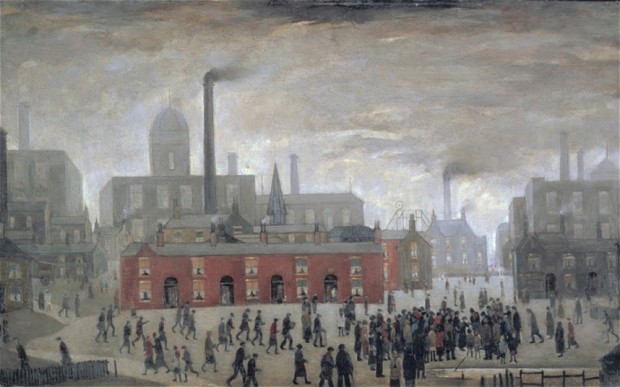 Lowry, An Accident, 1926, Manchester City Galleries