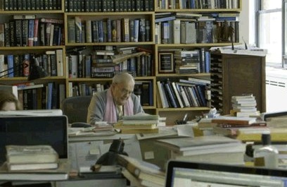 Robert Silvers in his NYRB office
