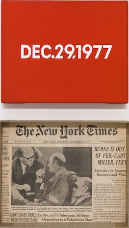 On Kawara, DEC. 29, 1977 'Thursday', New York; David Zwirner
