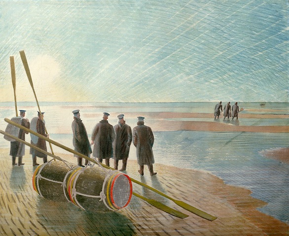 Eric Ravilious, Dangerous Work at Low Tide, 1940; © Ministry of Defence and Crown Copyright 2015