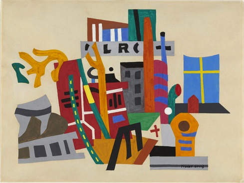 Stuart Davis, New York Waterfront, 1938; Museum of Modern Art