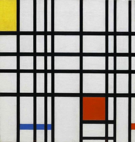 Piet Mondrian, Composition with Yellow, Blue and Red, 1937-42