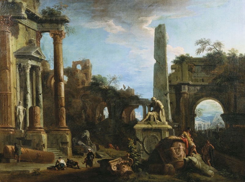 Marco Ricci, Caprice View with Roman Ruins,c.1729 Royal Collection Trust/(c)Her Majesty Queen Elizabeth II 2016 