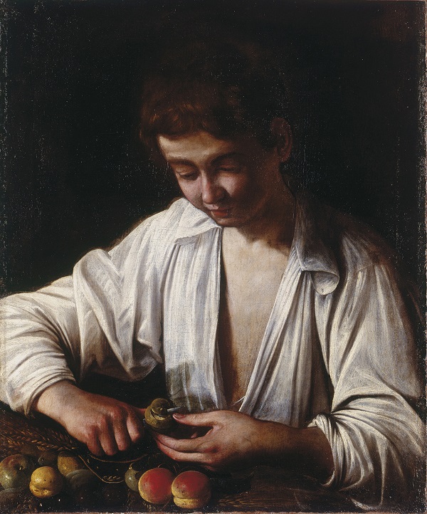 Michelangelo Merisi da Caravaggio, Boy Peeling Fruit, about 1592-3, Royal Collection Trust / © Her Majesty Queen Elizabeth II