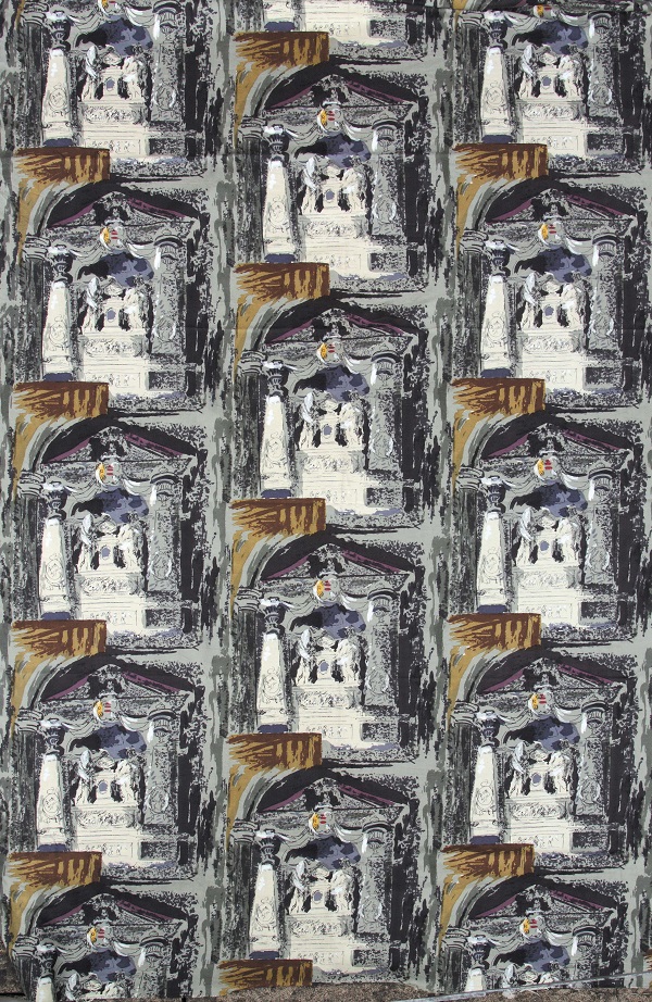 John Piper, Church Monument, Exton, 1954, published by David Whitehead Ltd, Lancashire, private collection, © The Piper Estate
