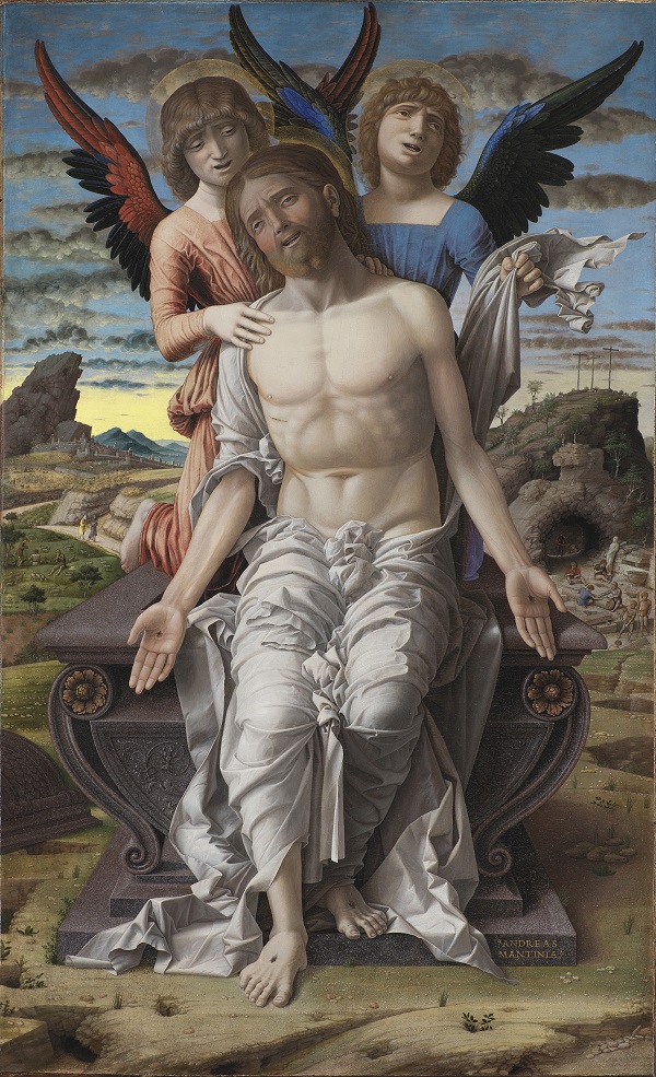 Andrea Mantegna, The Dead Christ supported by Two Angels  about 1485–1500, © Statens Museum for Kunst, Copenhagen