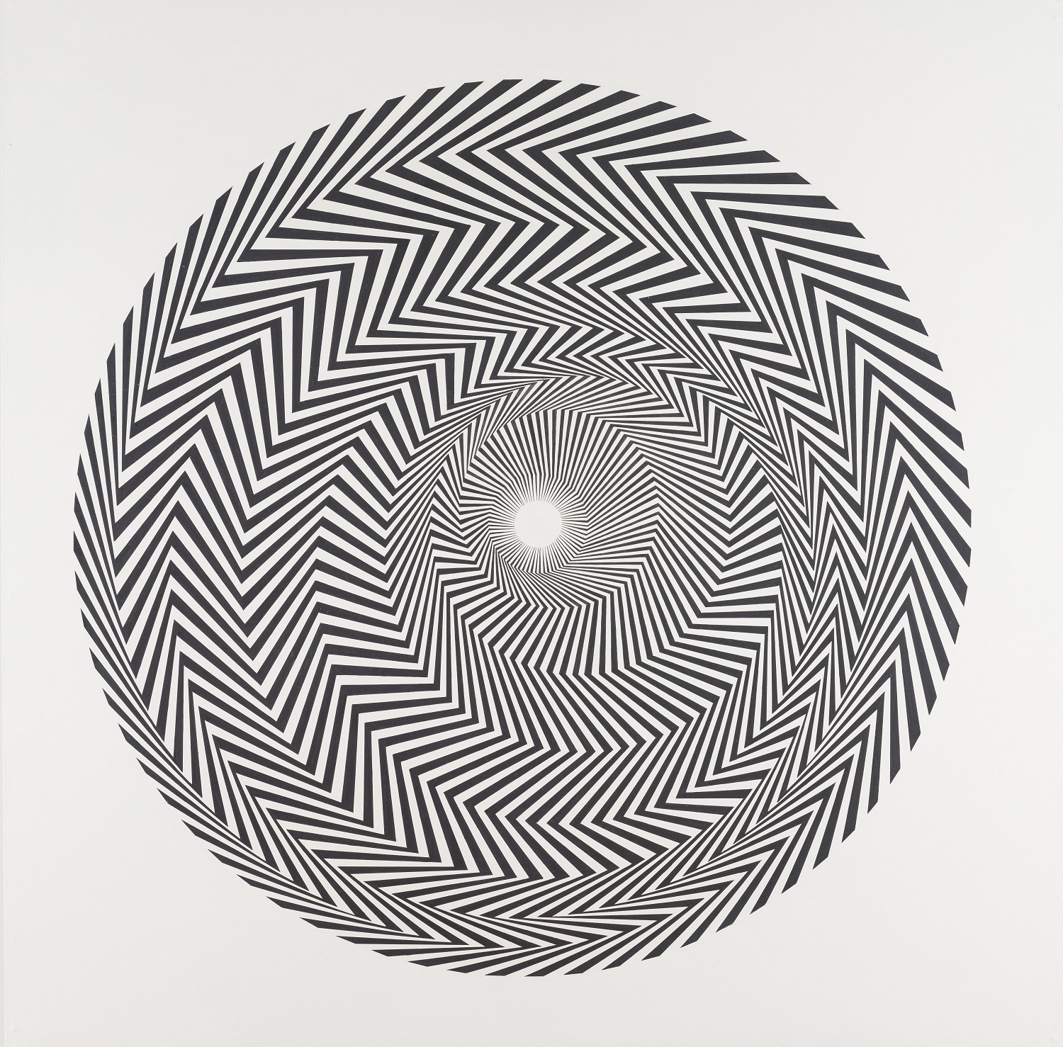 Bridget Riley Blaze 1, 1962 Private collection, on long loan to National Galleries of Scotland 2017 © Bridget Riley 2019. All rights reserved.  Photo © National Galleries of Scotland