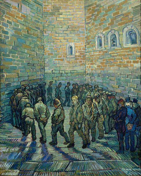 Van Gogh, The Prison Courtyard, 1890. The Pushkin State Museum of Fine sArts, Moscow